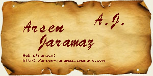 Arsen Jaramaz vizit kartica
